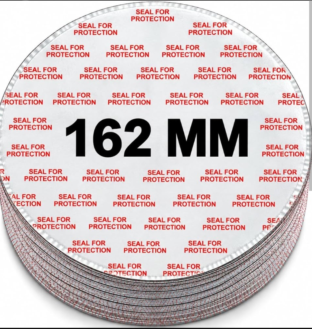 162 mm Aluminium foil  seal for hdpe jar